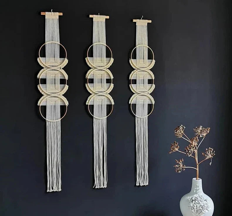 Hand Woven Wooden Wall Hanging