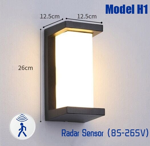 Vanntette bevegelsessensor LED-lamper