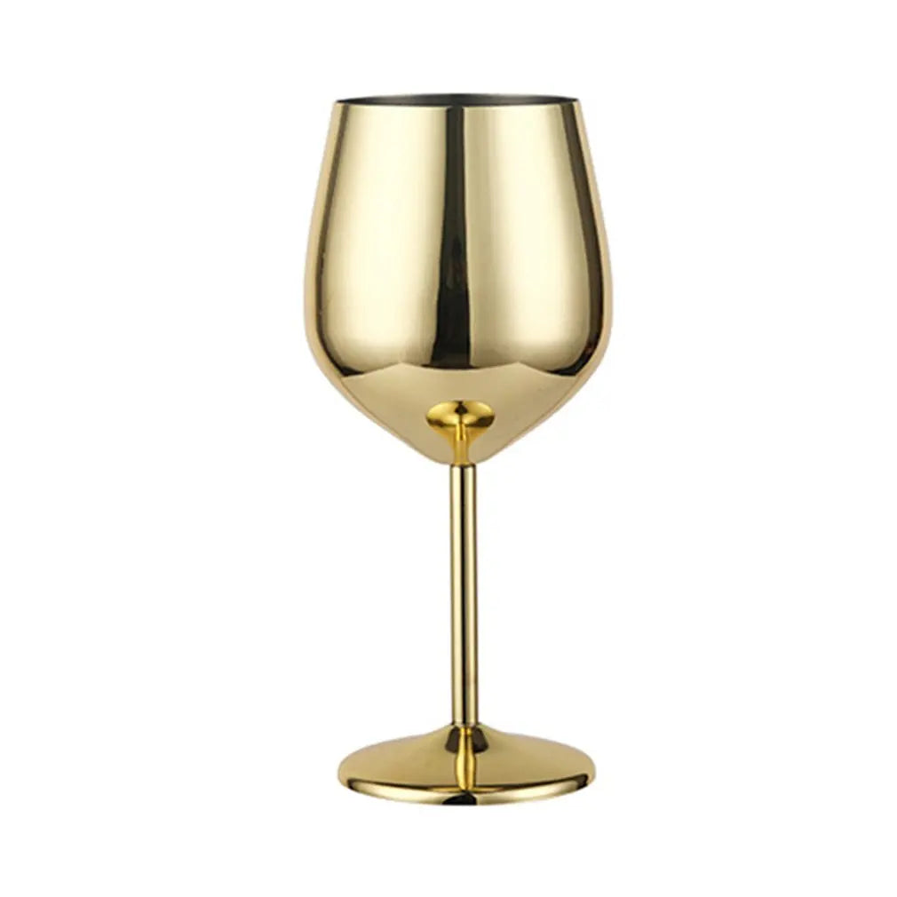 Mirror-Tint Stainless Wine Glass