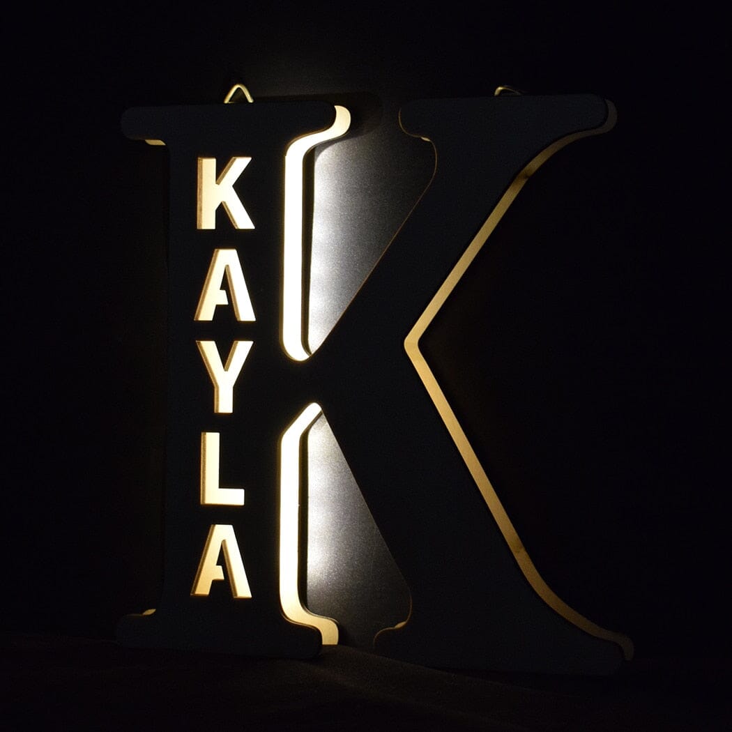 Alphabet LED Wall Lamp