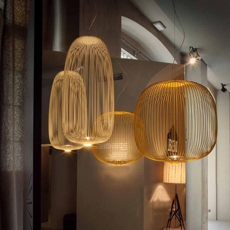 Spokes Suspension Pendant Light