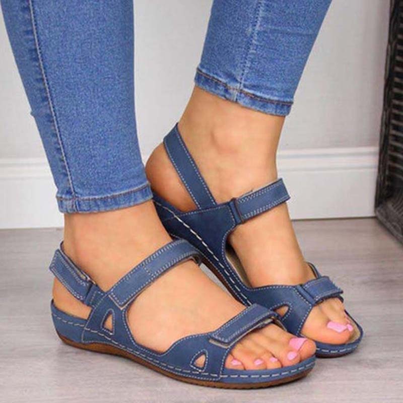 Summer Bliss Clark | Orthopedic summer sandals with velcro fastening for women