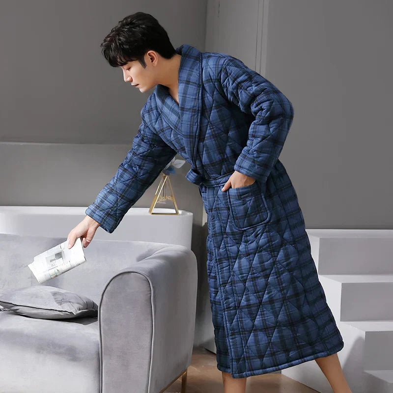 CozyLayer – Robe de Banho de Inverno com 3 Camadas