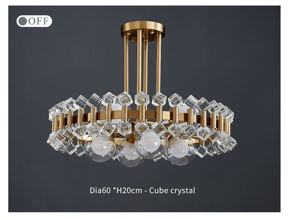 YLK Rarmaden Colorful Luxury crystal chandelier