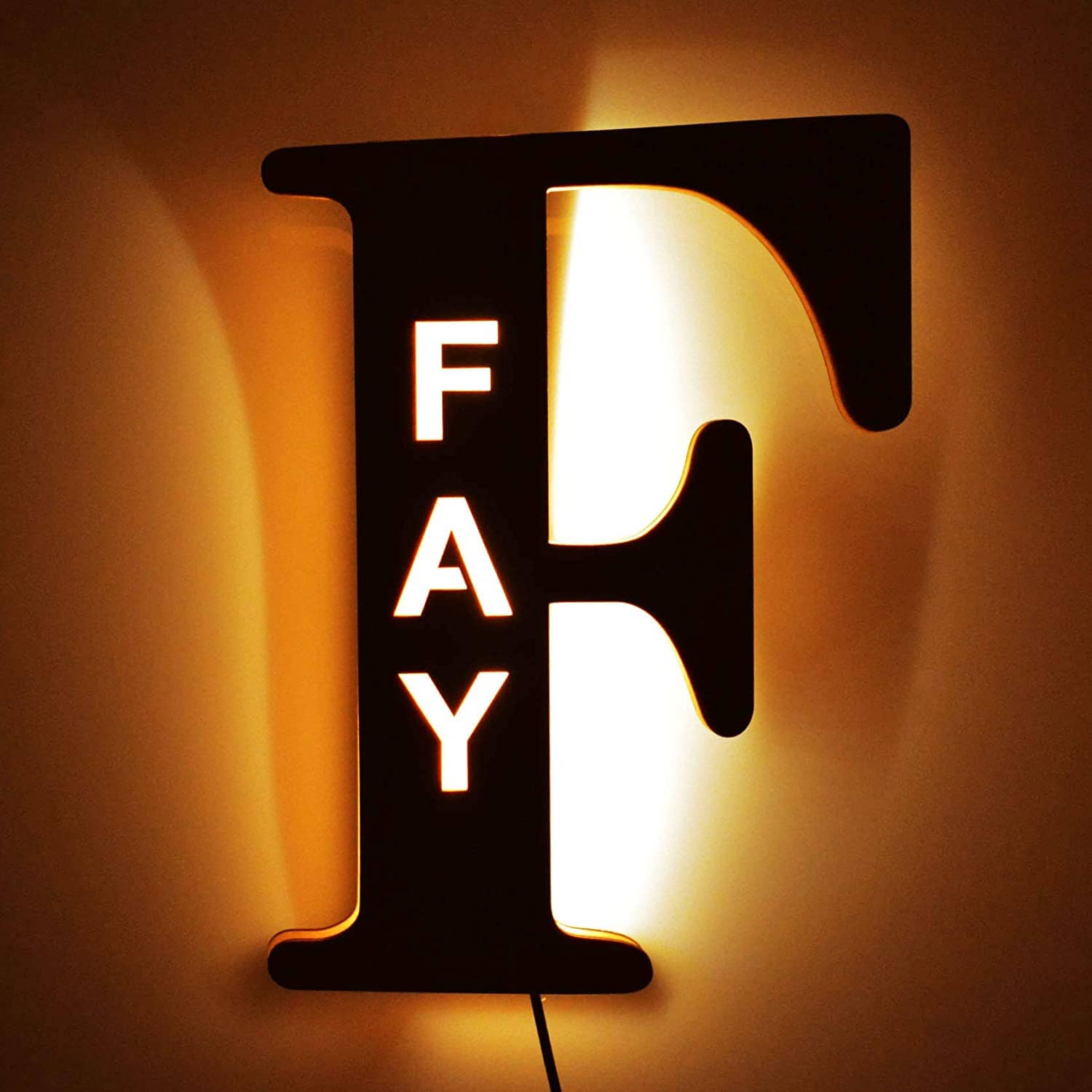 Alphabet LED Wall Lamp