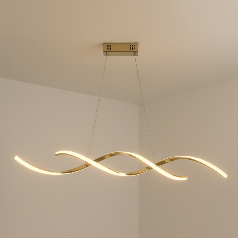 Spiralförmige moderne LED-Pendelleuchte