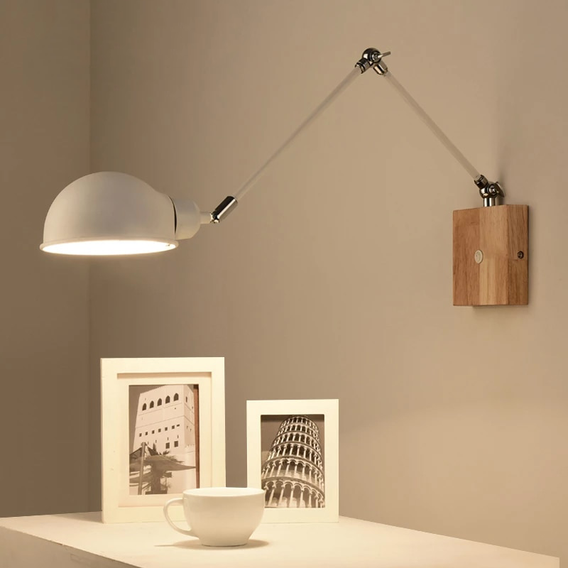 BTM Jeena -  Adjustable wooden Wall Lamps