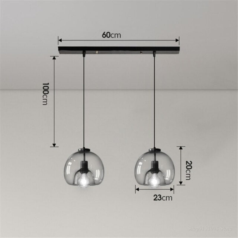 Dark Nordic LED Pendant Lamp