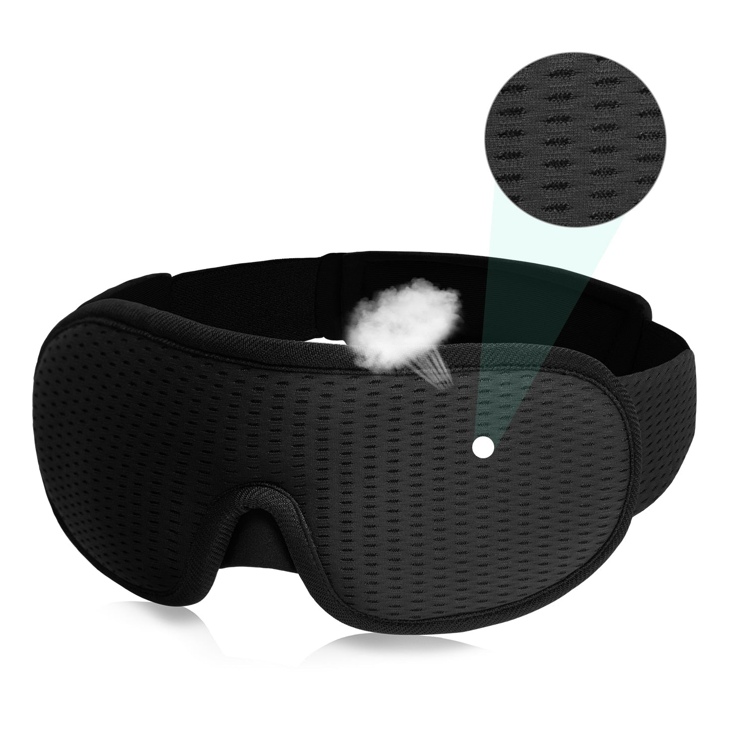 3D Sleep Mask | Valoa estävä ja pehmeä pehmustettu