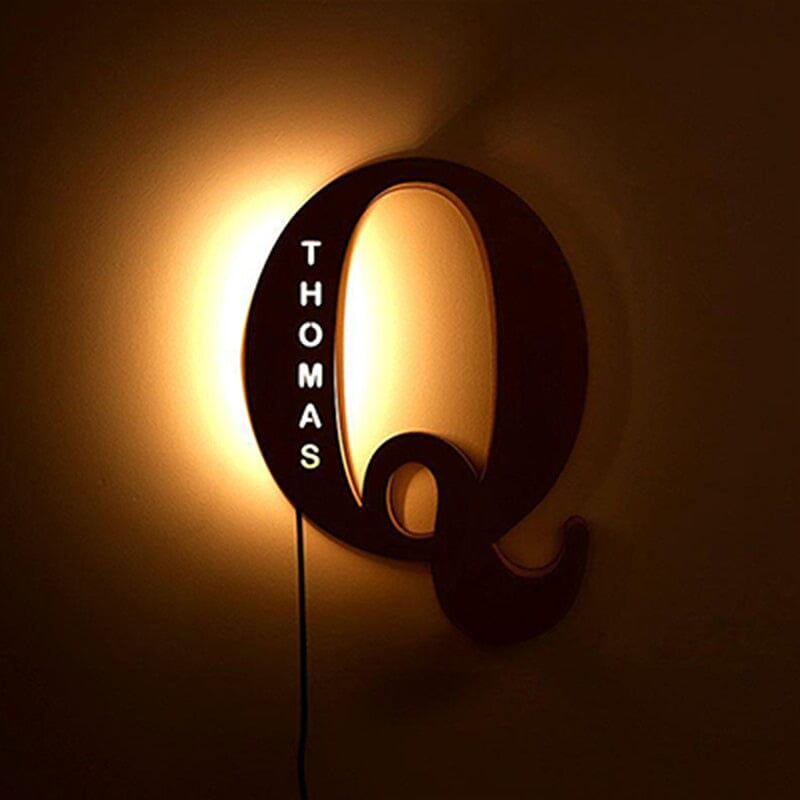 Alphabet LED Wall Lamp