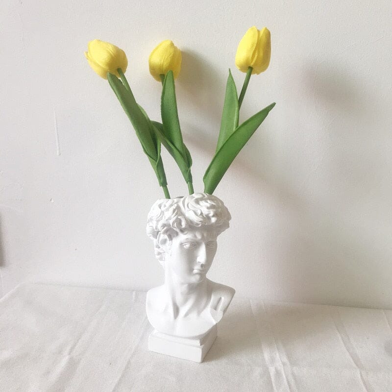 Greek Statue Resin Mini Vase Storage Pot