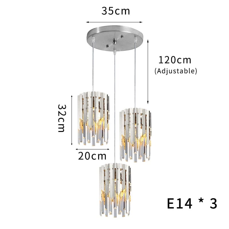 Colgante de cristal de hiedra