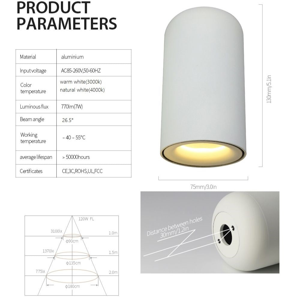 أضواء LED سبوت كلاسيكية نوردية - نسخة طويلة