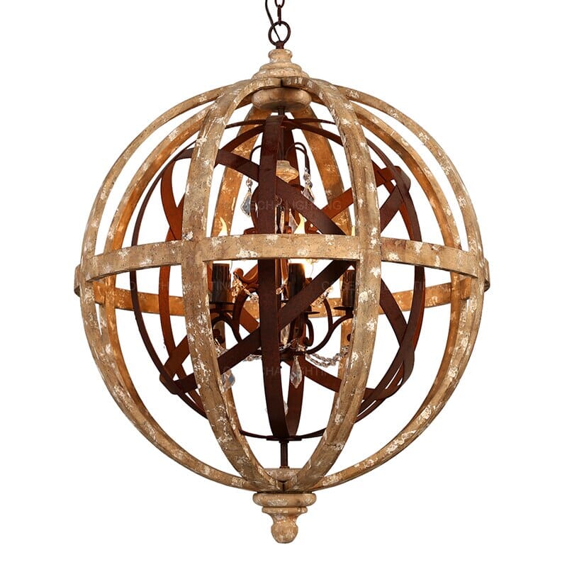 Antique Wooden Chandelier