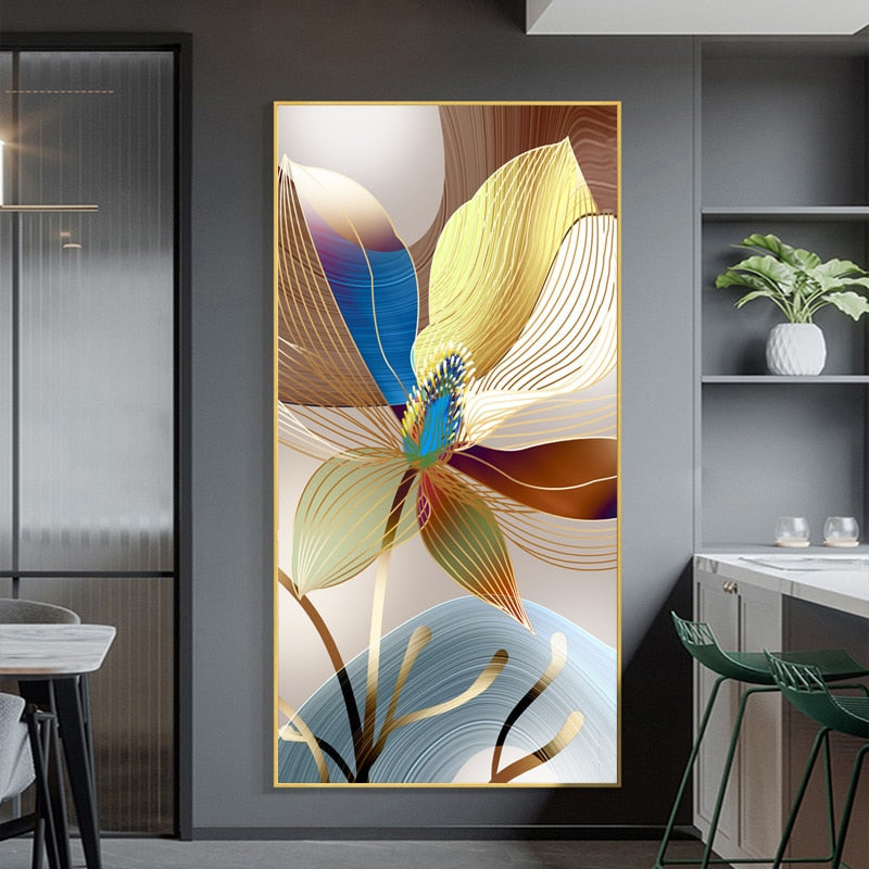 Vrimlo® Nordic Abstract Flower Paintings