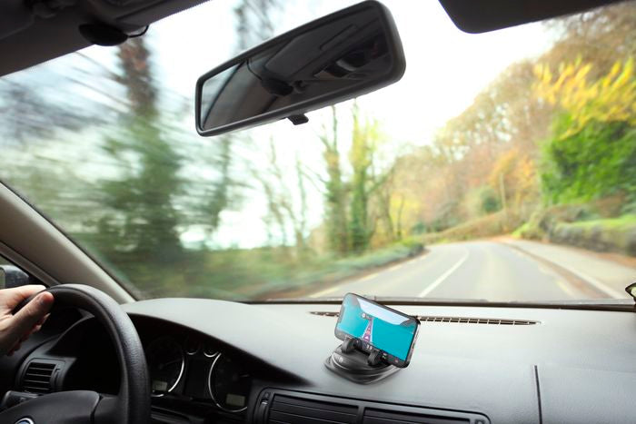 Support de téléphone rotatif à 360° pour la voiture : forte puissance d'aspiration