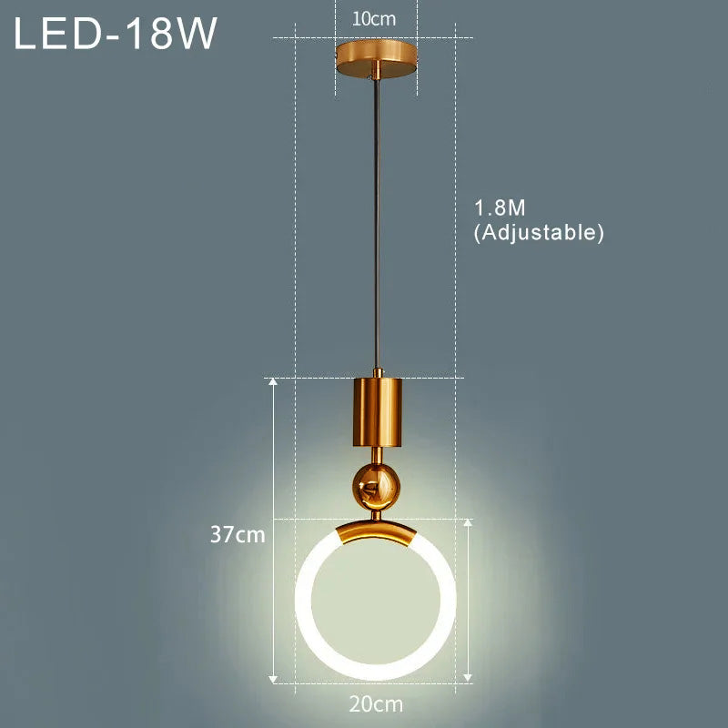 Elegant – Lampa suspendată nordică cu design simplu