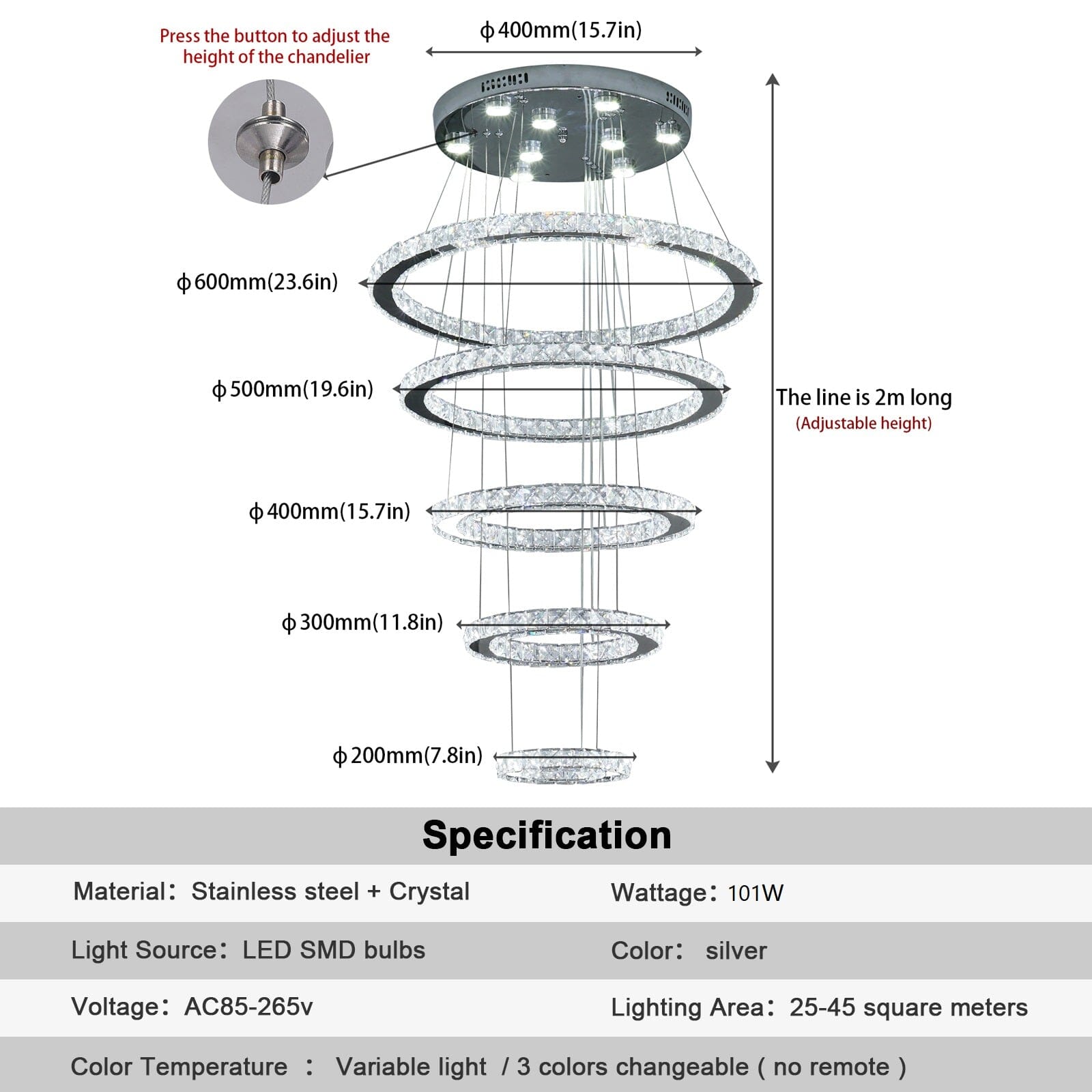 Sierra Ring Pendellampe