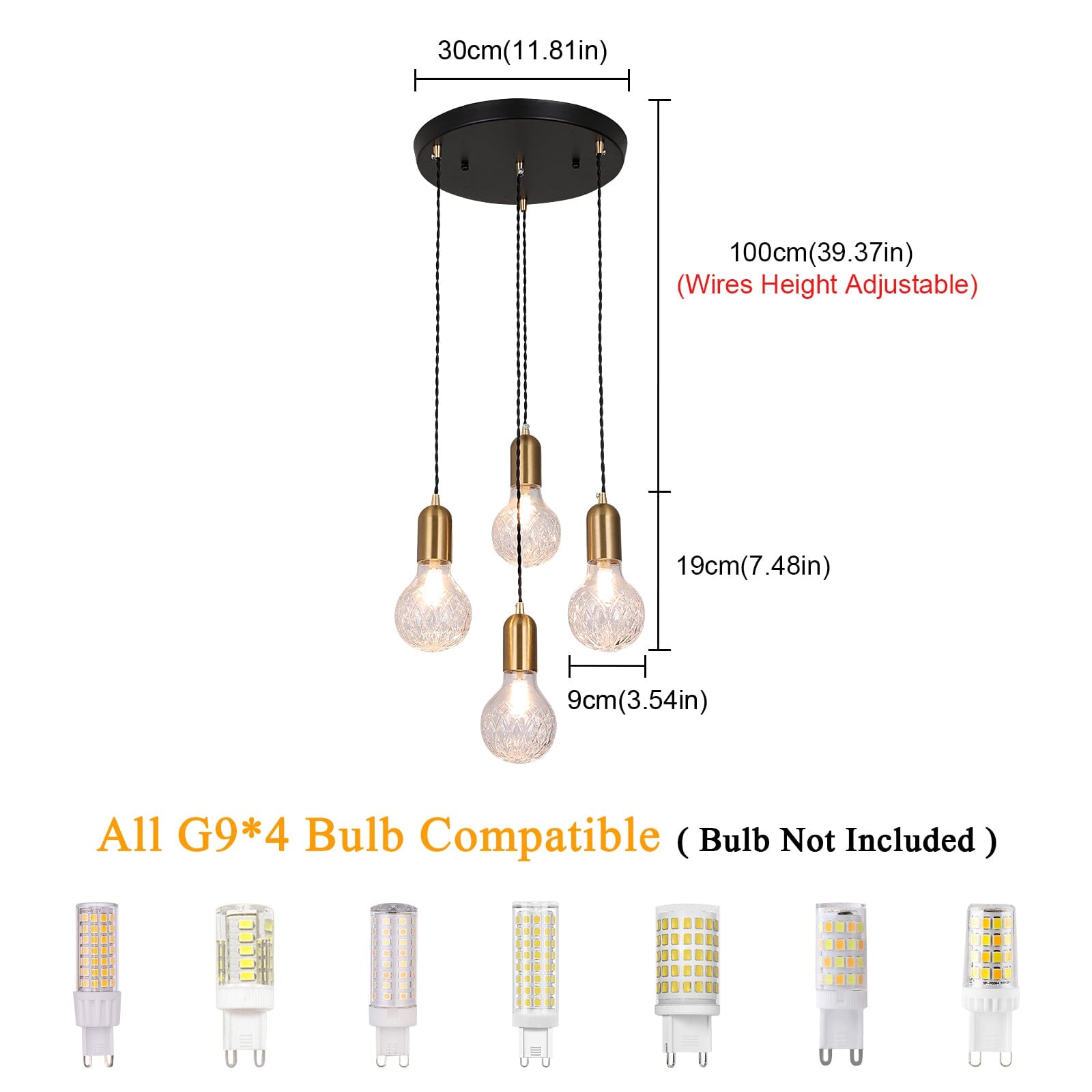 Lampadario a goccia Chester