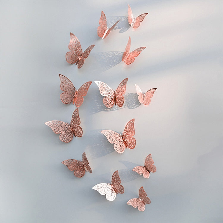 3D Schmetterling Wandaufkleber | Perfekt für Hochzeiten