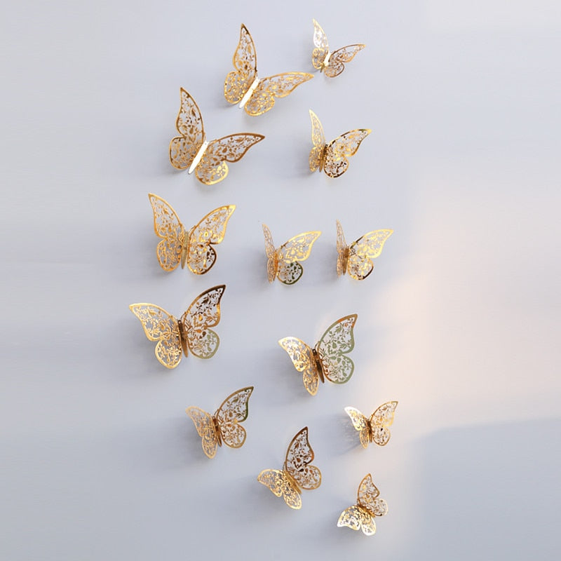 3D Schmetterling Wandaufkleber | Perfekt für Hochzeiten