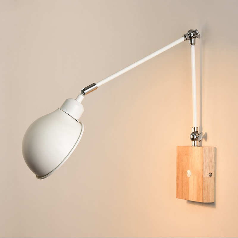 BTM Jeena -  Adjustable wooden Wall Lamps