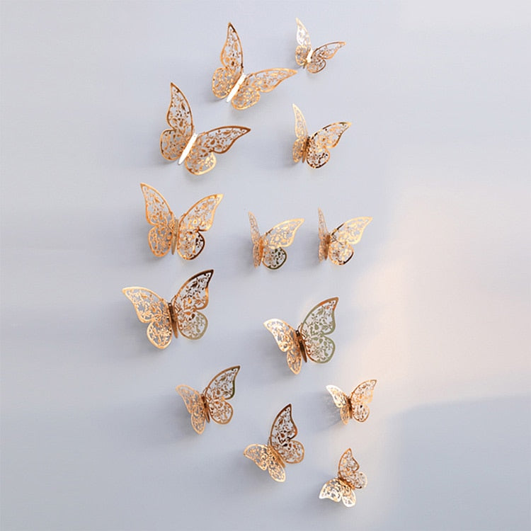 3D Schmetterling Wandaufkleber | Perfekt für Hochzeiten