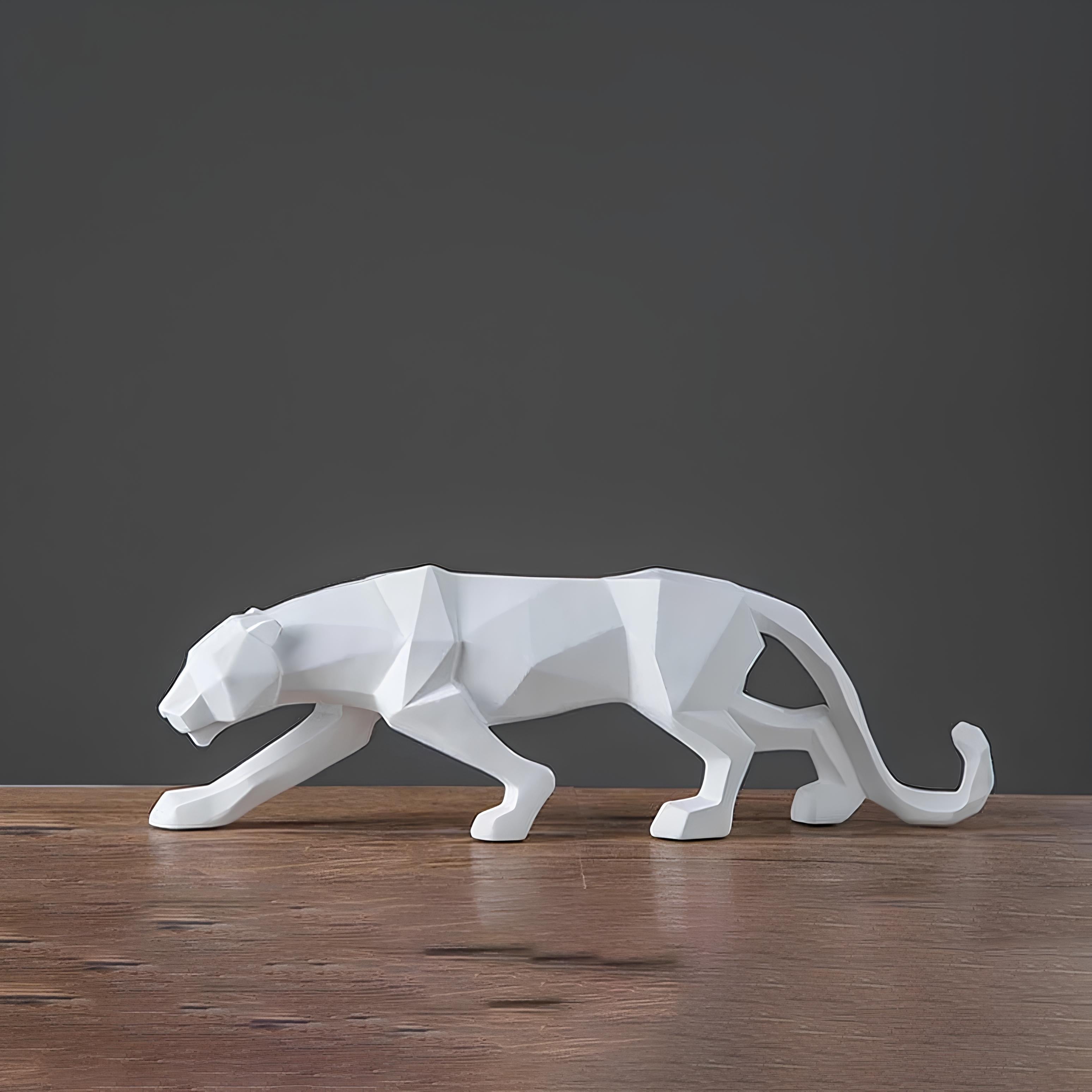 Panther Resin Sculpture Abstract Figurine