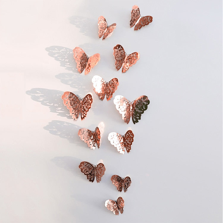 Pegatinas de pared de mariposas en 3D | Perfecto para bodas