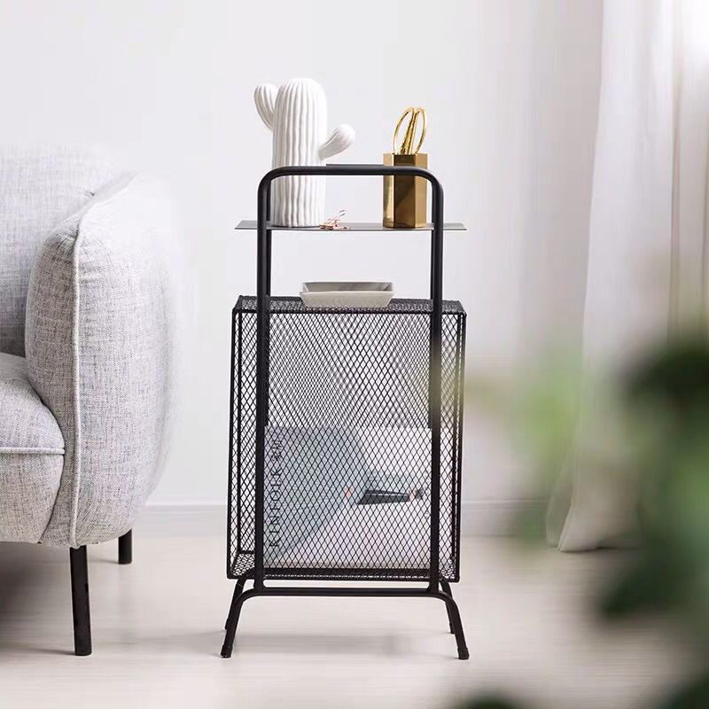 Blair Metal Side Table and Magazine Rack