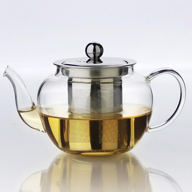 Borosilicate Glass Teapot with Stainless Steel Infuser