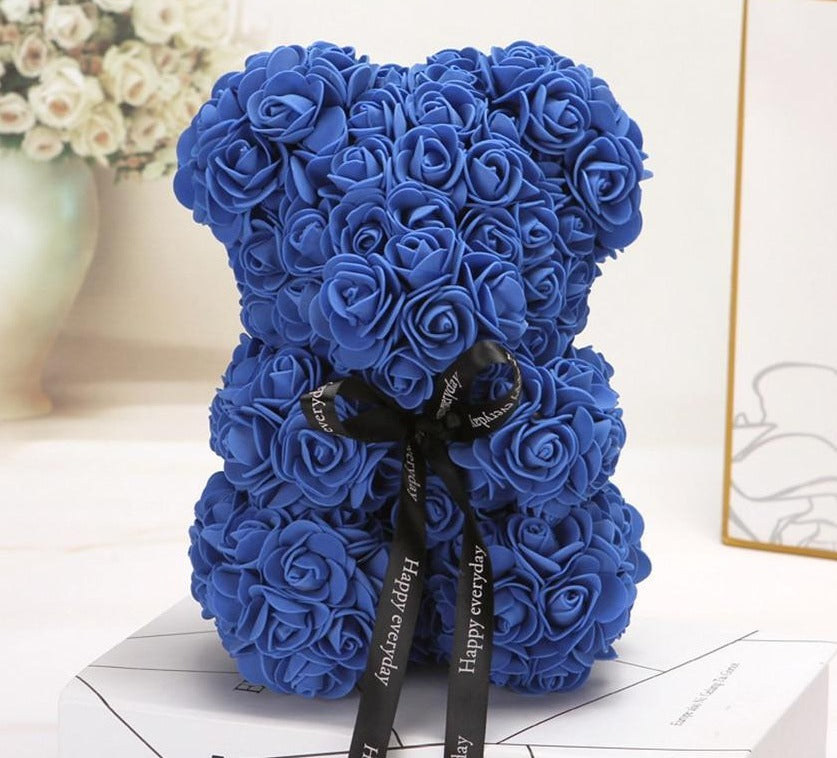 Rose Bear Verenigd Koninkrijk | Handgemaakte Luxe Bloem Rozen Liefde Teddybeer