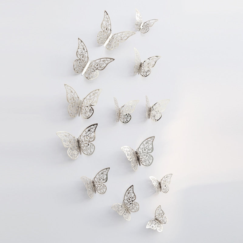 3D Schmetterling Wandaufkleber | Perfekt für Hochzeiten