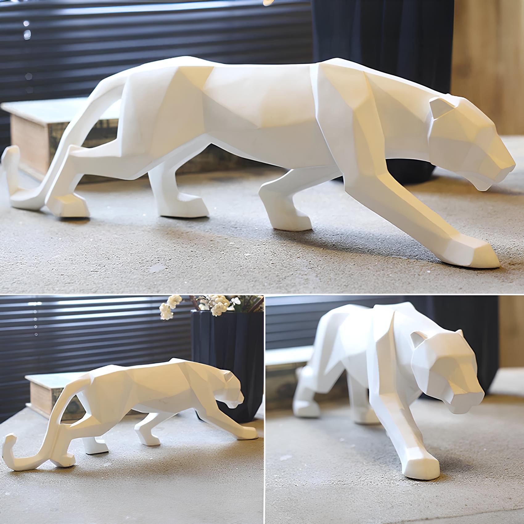 Panther Resin Sculpture Abstract Figurine