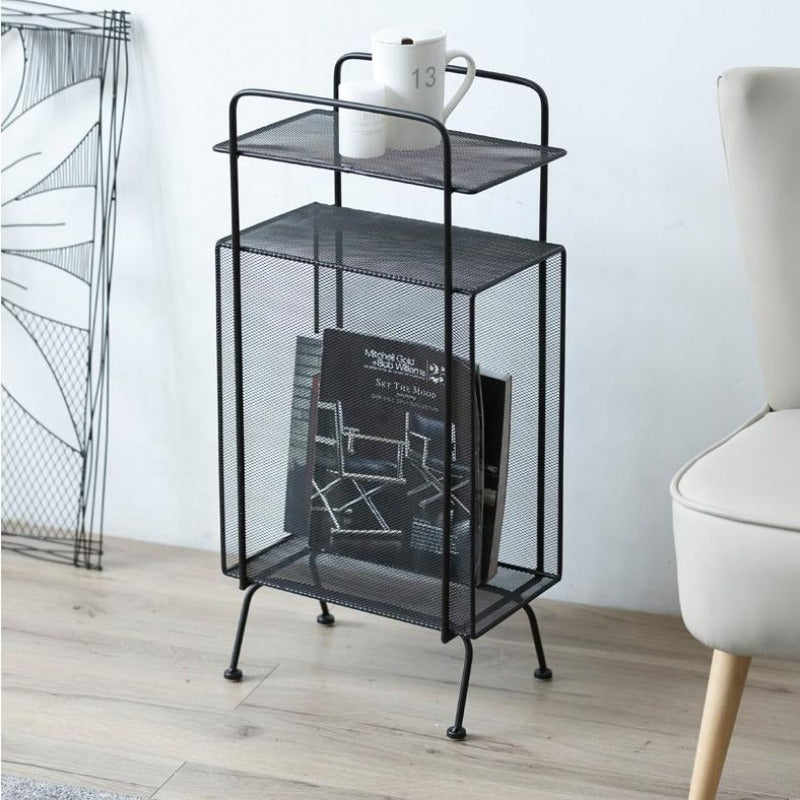 Blair Metal Side Table and Magazine Rack