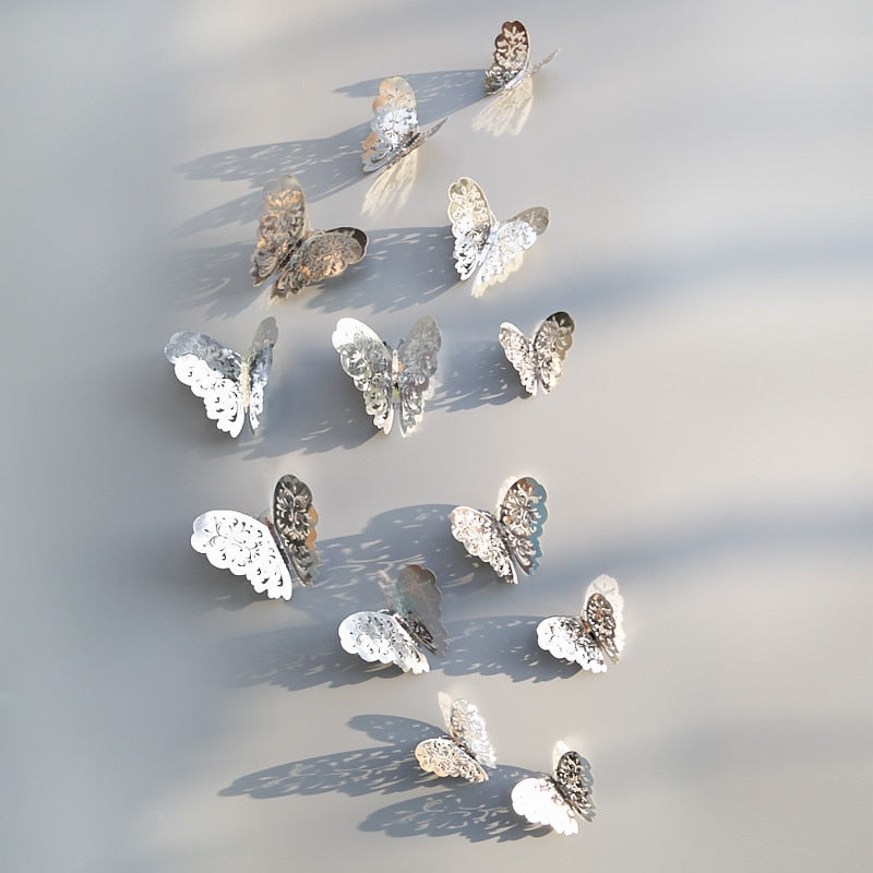 3D Schmetterling Wandaufkleber | Perfekt für Hochzeiten