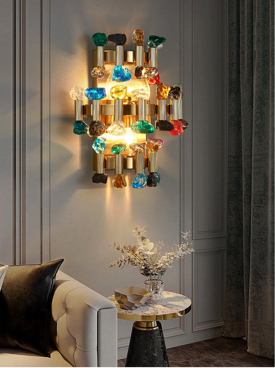 YLK Rarmaden Colorful Luxury Crystal Sconce