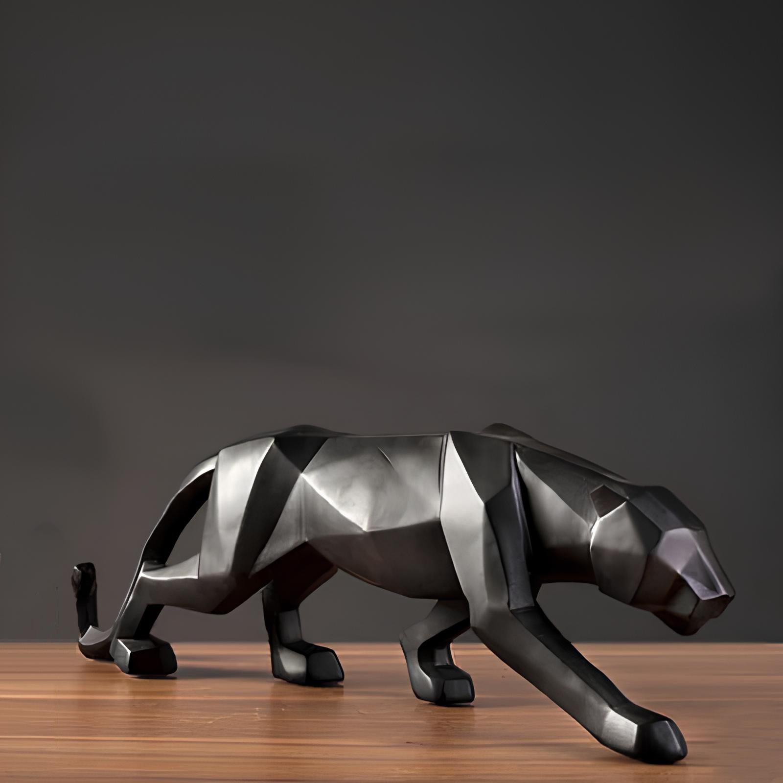 Panther Resin Sculpture Abstract Figurine