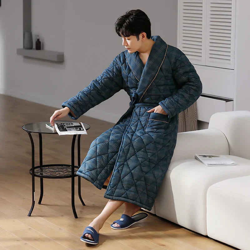 CozyLayer – Robe de Banho de Inverno com 3 Camadas