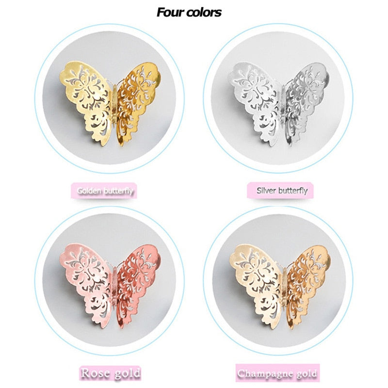 Autocollants muraux papillons 3D | Parfait pour les mariages