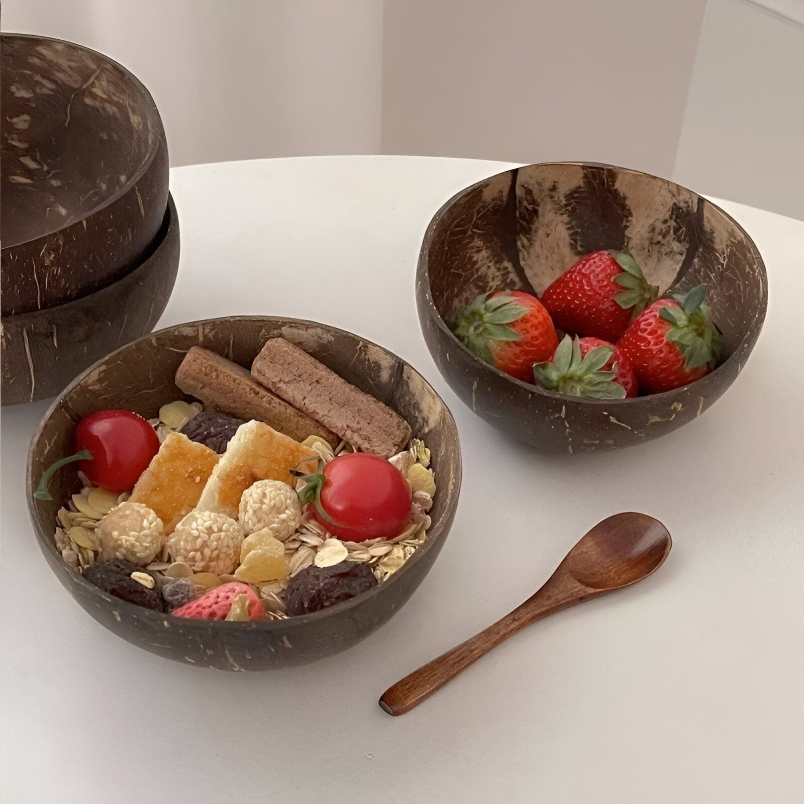 Natural Coconut Bowl Dinnerware Set