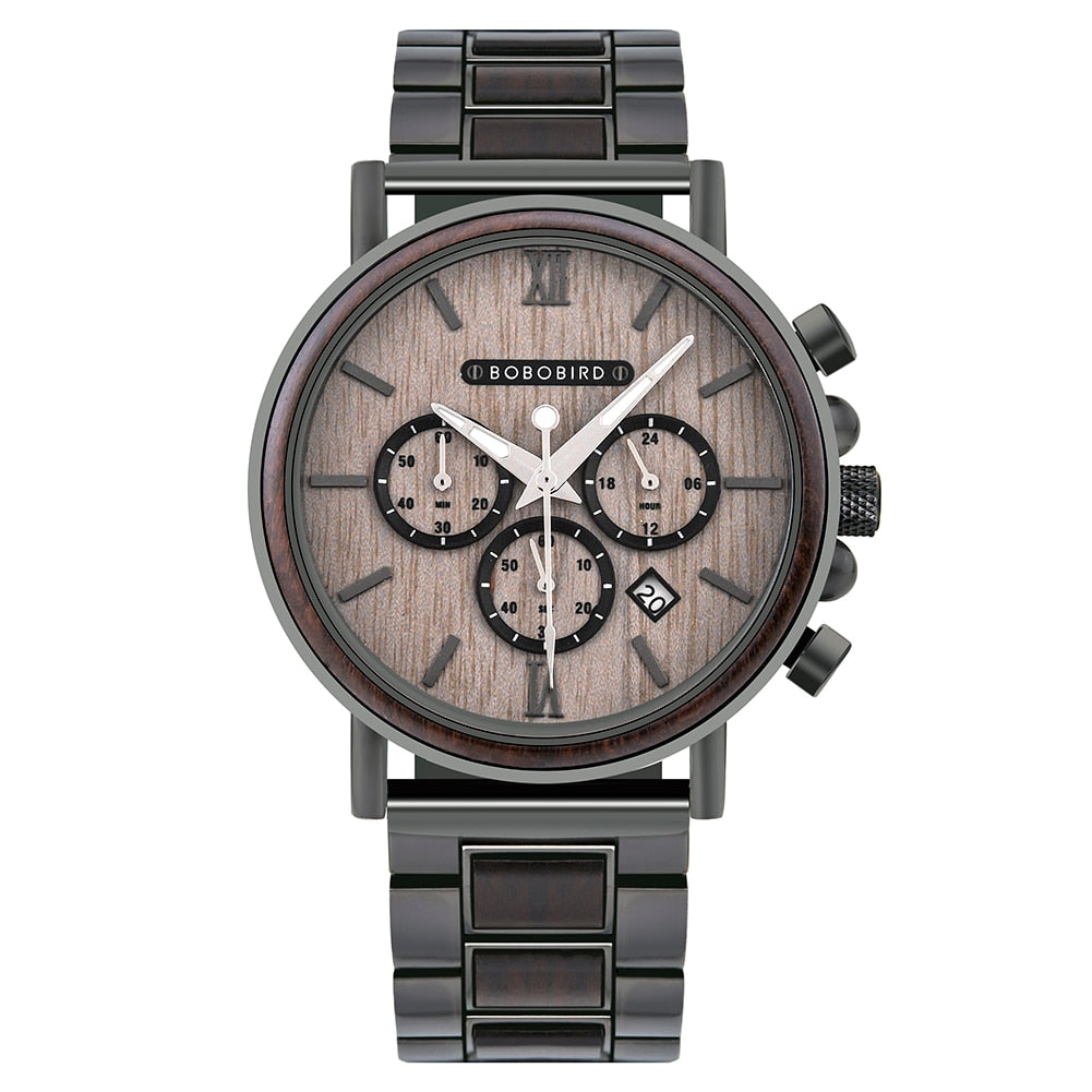 Reloj de madera BOBOBIRD