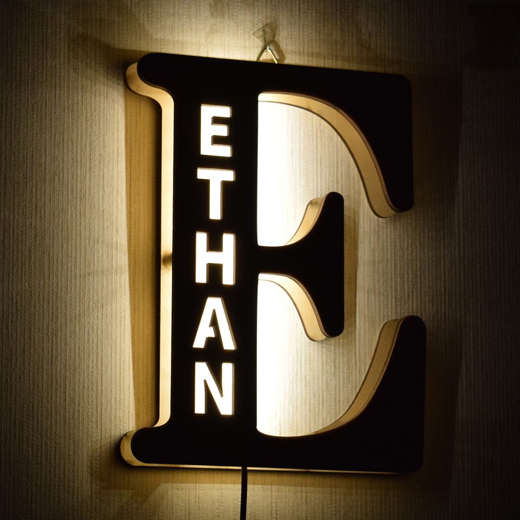 Alphabet LED Wall Lamp