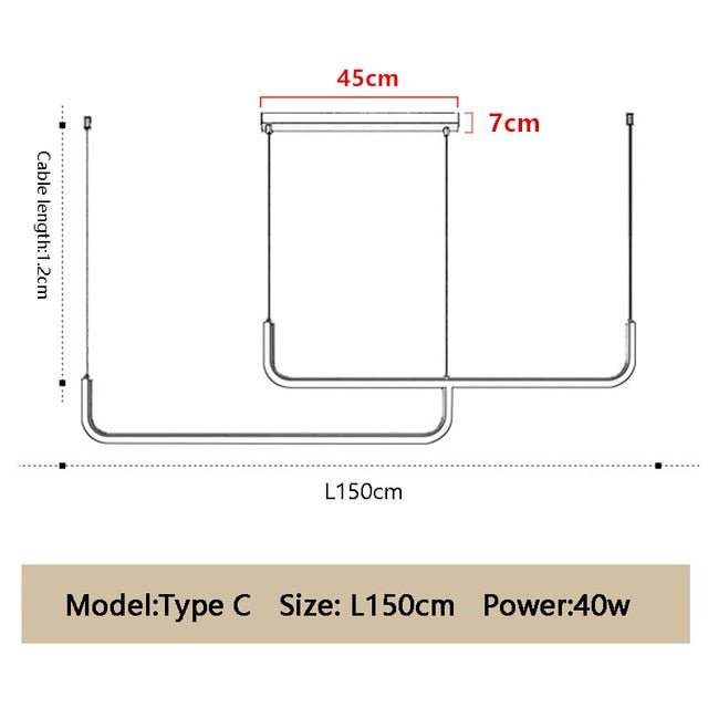 Moderne minimalistisk LED Drop