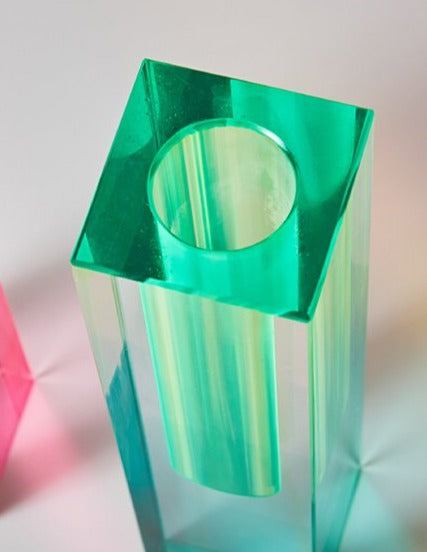 Modern Prism Acrylic Vase & Desktop Organizer