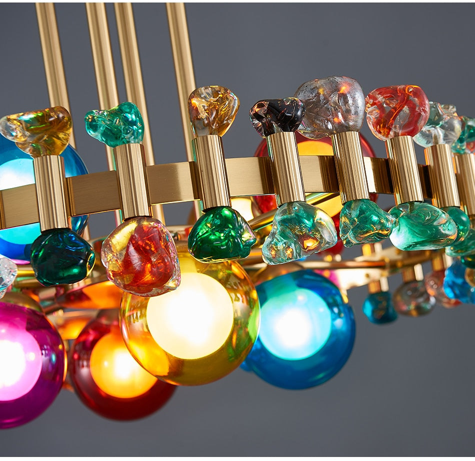 YLK Rarmaden Colorful Luxury crystal chandelier