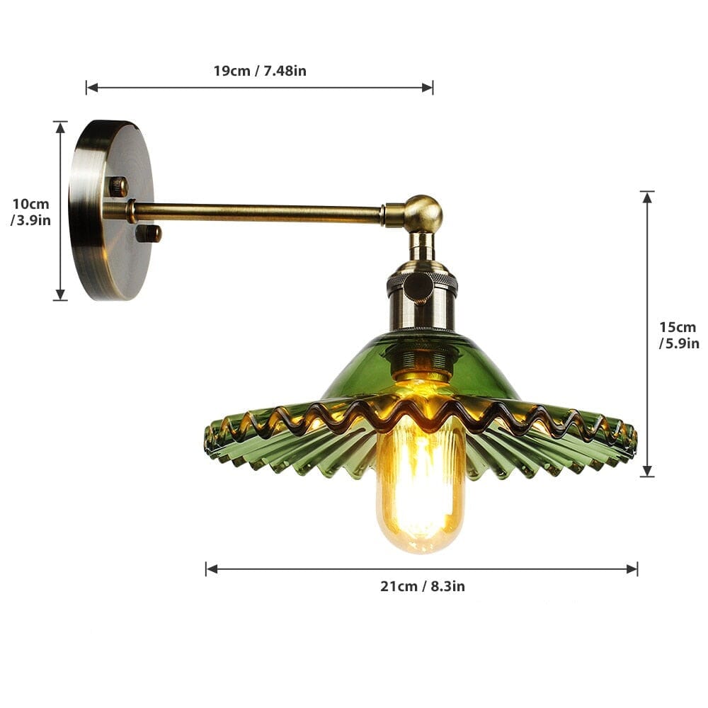 Leonardo Glas Wandlampe