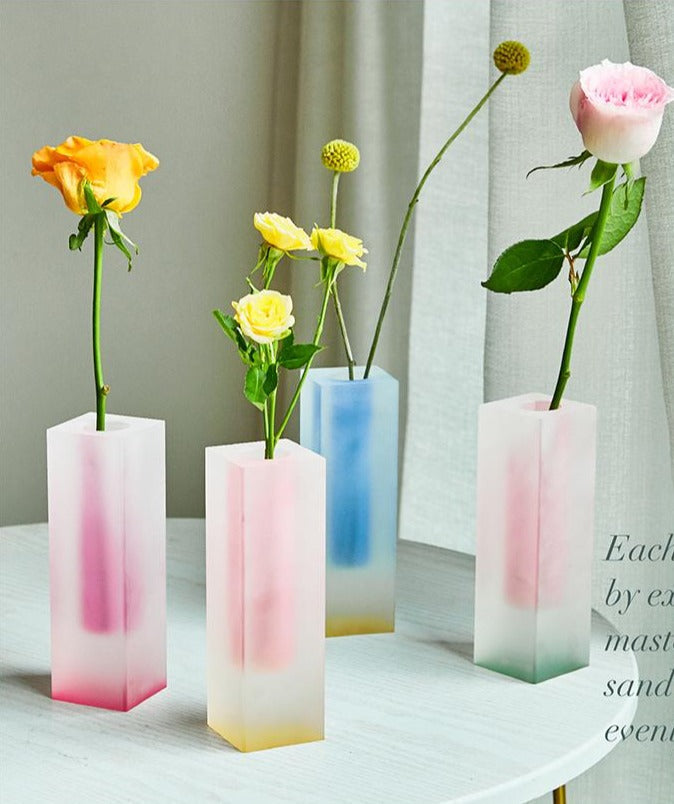 Modern Prism Acrylic Vase & Desktop Organizer