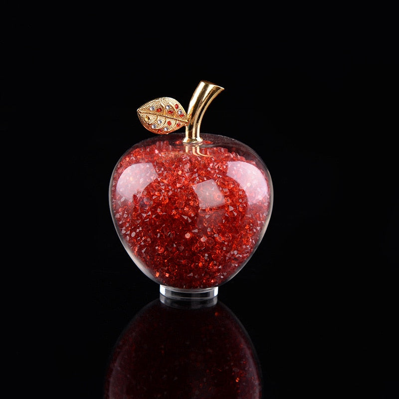 Vrimlo® Handmade Crystal Apple Figurine