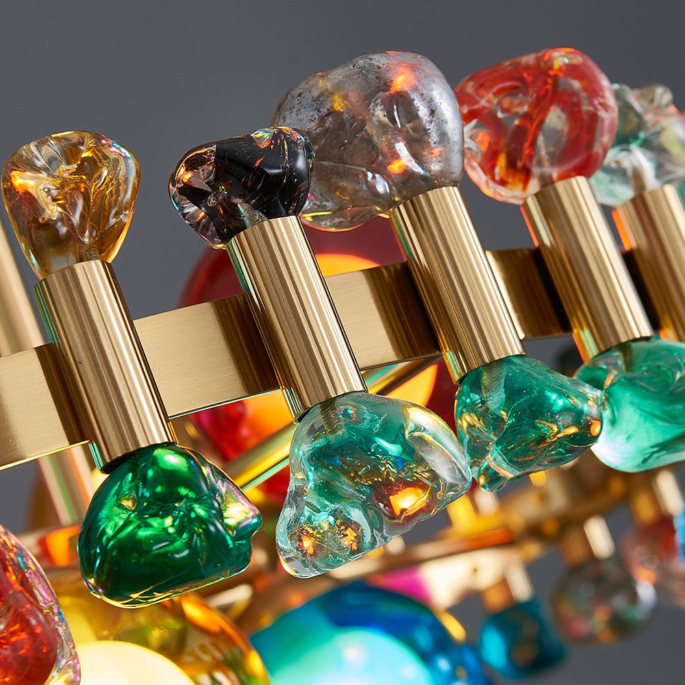 YLK Rarmaden Colorful Luxury crystal chandelier